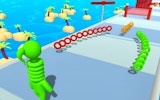 Long Neck Run Color Parkour Challenge