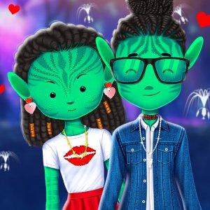 Alien Love Dress Up Game